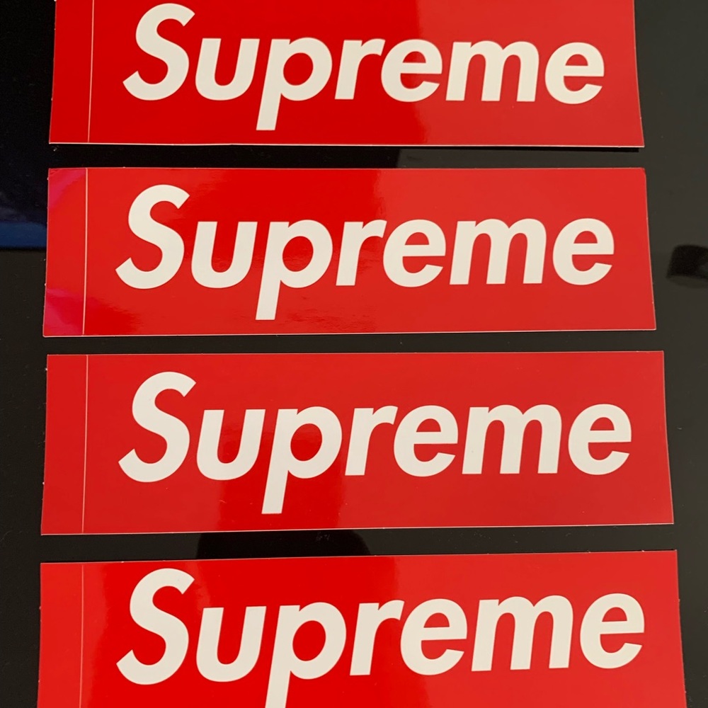 Authentic Supreme Box Logo Decals
